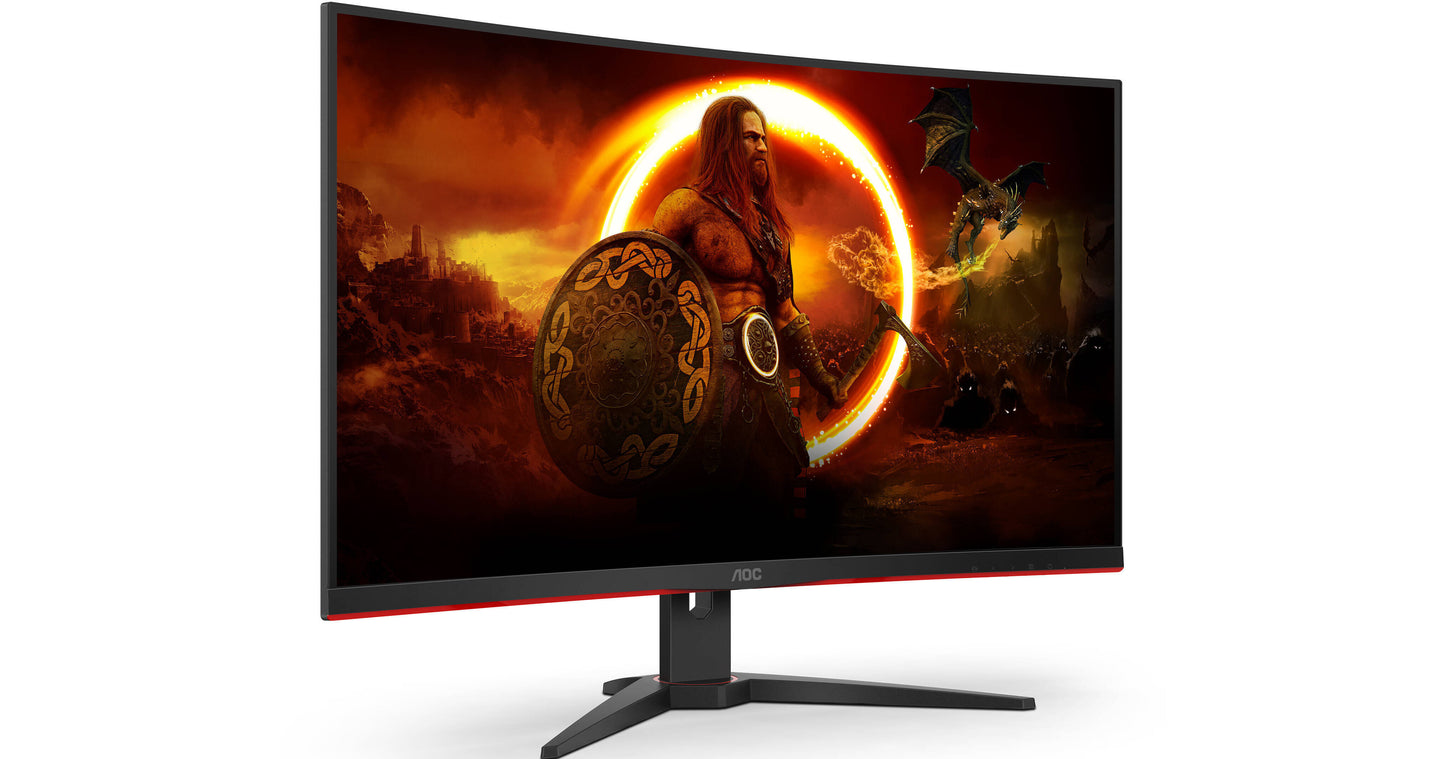 AOC 31.5" Curved FHD Gaming Monitor - 165Hz, 1ms, FreeSync, Ultra Narrow Border, VESA 100mm