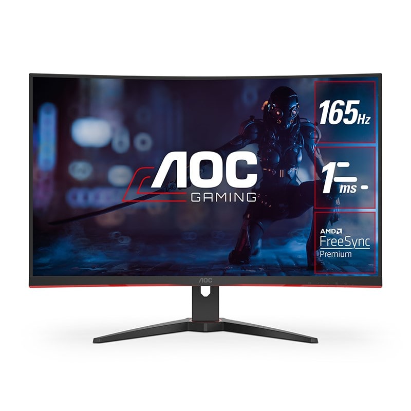 AOC 31.5" Curved FHD Gaming Monitor - 165Hz, 1ms, FreeSync, Ultra Narrow Border, VESA 100mm