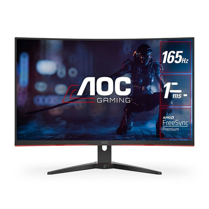 AOC 31.5" Curved FHD Gaming Monitor - 165Hz, 1ms, FreeSync, Ultra Narrow Border, VESA 100mm