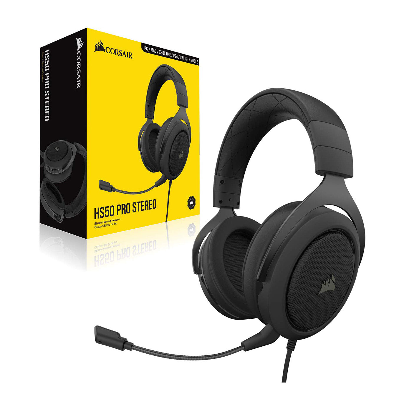 Corsair HS50 PRO Carbon Stereo Gaming Headset