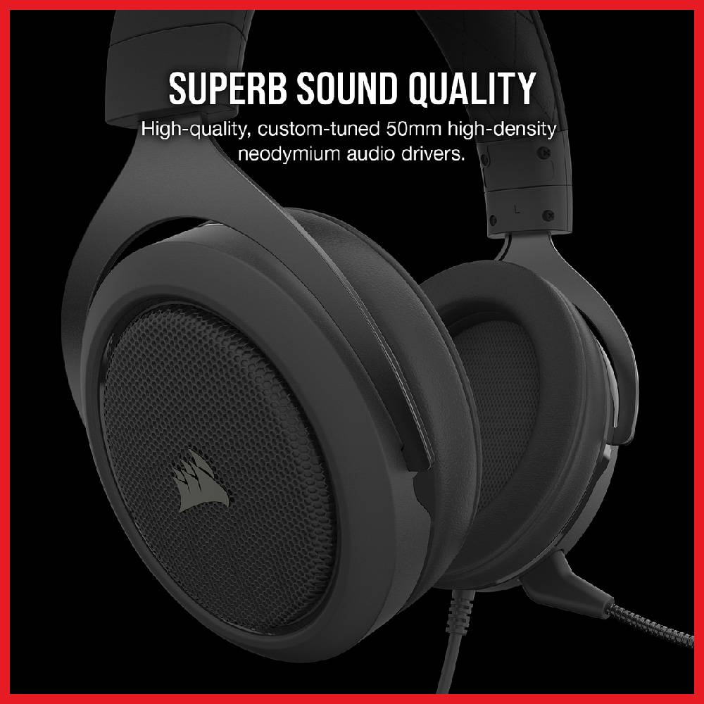 Corsair HS50 PRO Carbon Stereo Gaming Headset