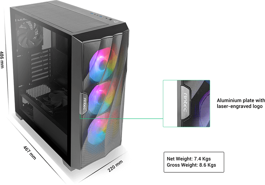 ANTEC DF700 FLUX ATX Gaming Case