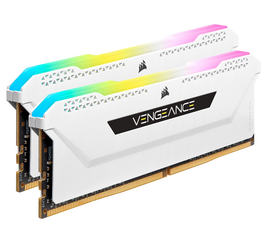 CORSAIR Vengeance RGB PRO SL 32GB (2x16GB) DDR4 3600Mhz C18 White