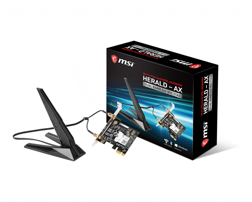 MSI HERALD-AX INTEL AX200NGW WI-FI 6 PCI-E Adapter