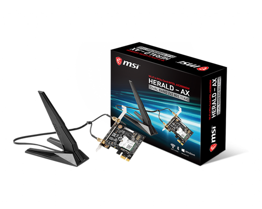 MSI HERALD-AX INTEL AX200NGW WI-FI 6 PCI-E Adapter