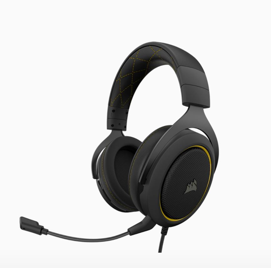 Corsair HS60 PRO Black & Yellow Trim Stereo 7.1 Surround Gaming Headset