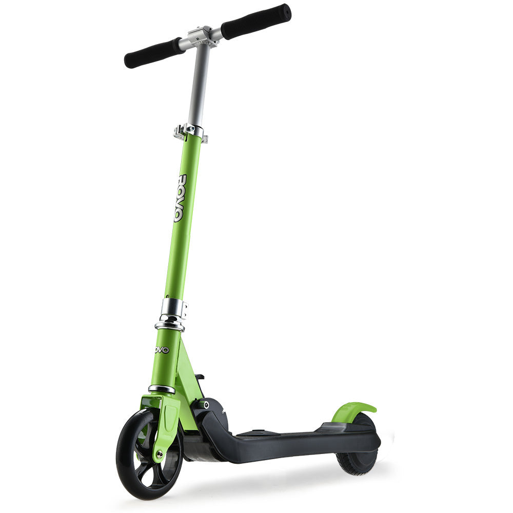 ROVO KIDS Electric Scooter Lithium Ride-On Foldable E-Scooter 125W Rechargeable, Green