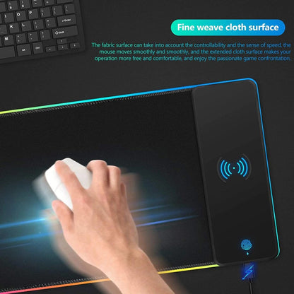 RGB Wireless 15W Oversized Charger Mouse Pad