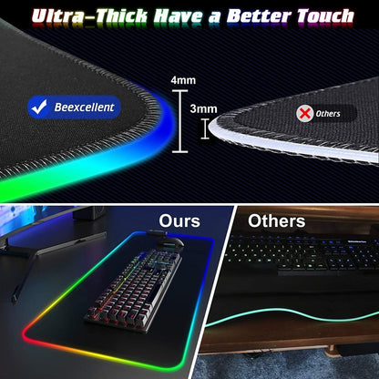 LED Gaming Mouse Pad Large