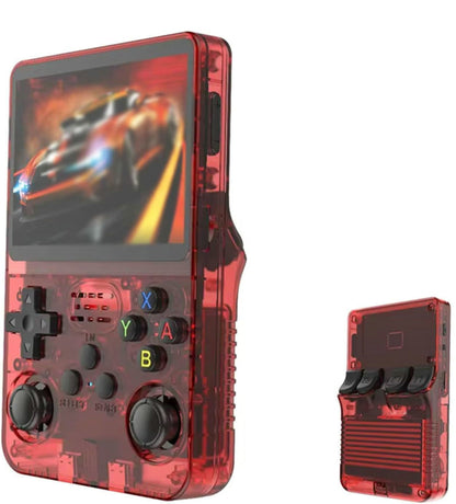 Retro Portable Gaming Console with 128GB, 64GB, 1-2 Memory Cards, 3D Games, HD Display, Dual Joysticks