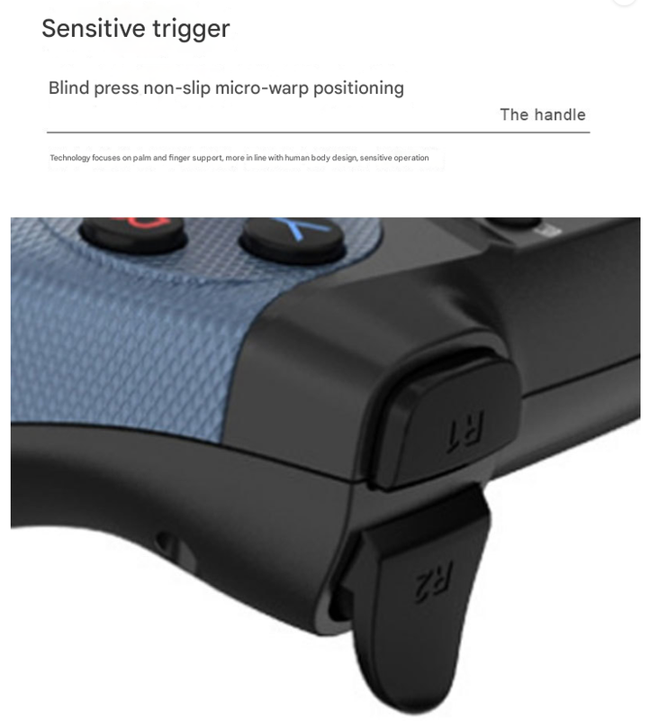 Black 2.4G Wireless Game Controller - Bluetooth Controller for Android Phones, PC, and Gaming Consoles