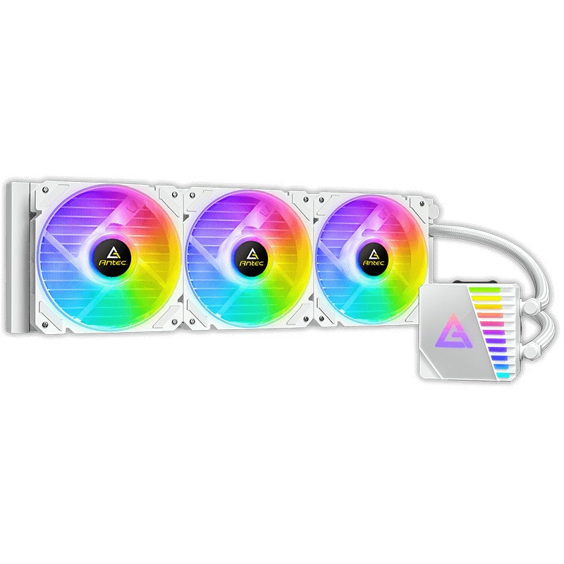 ANTEC SYMPHONY 360mm ARGB WHITE Advanced Liquid CPU Cooler, PWM LED Fan, PTFE Tubing, LGA 115x, 1200, 2011-v3, 2066, AM4, AM3+ FMx, TR4, 3 Yrs